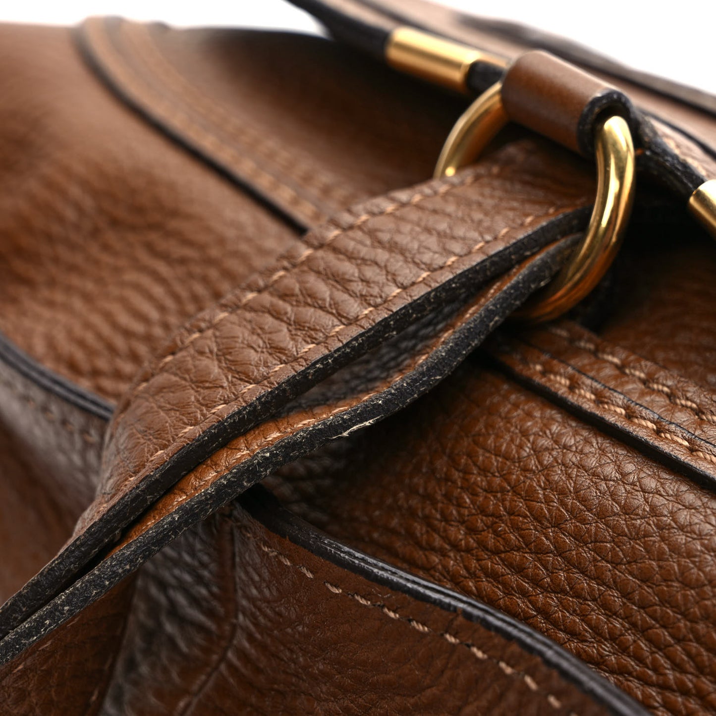 Calfskin Small Marcie Satchel Tan