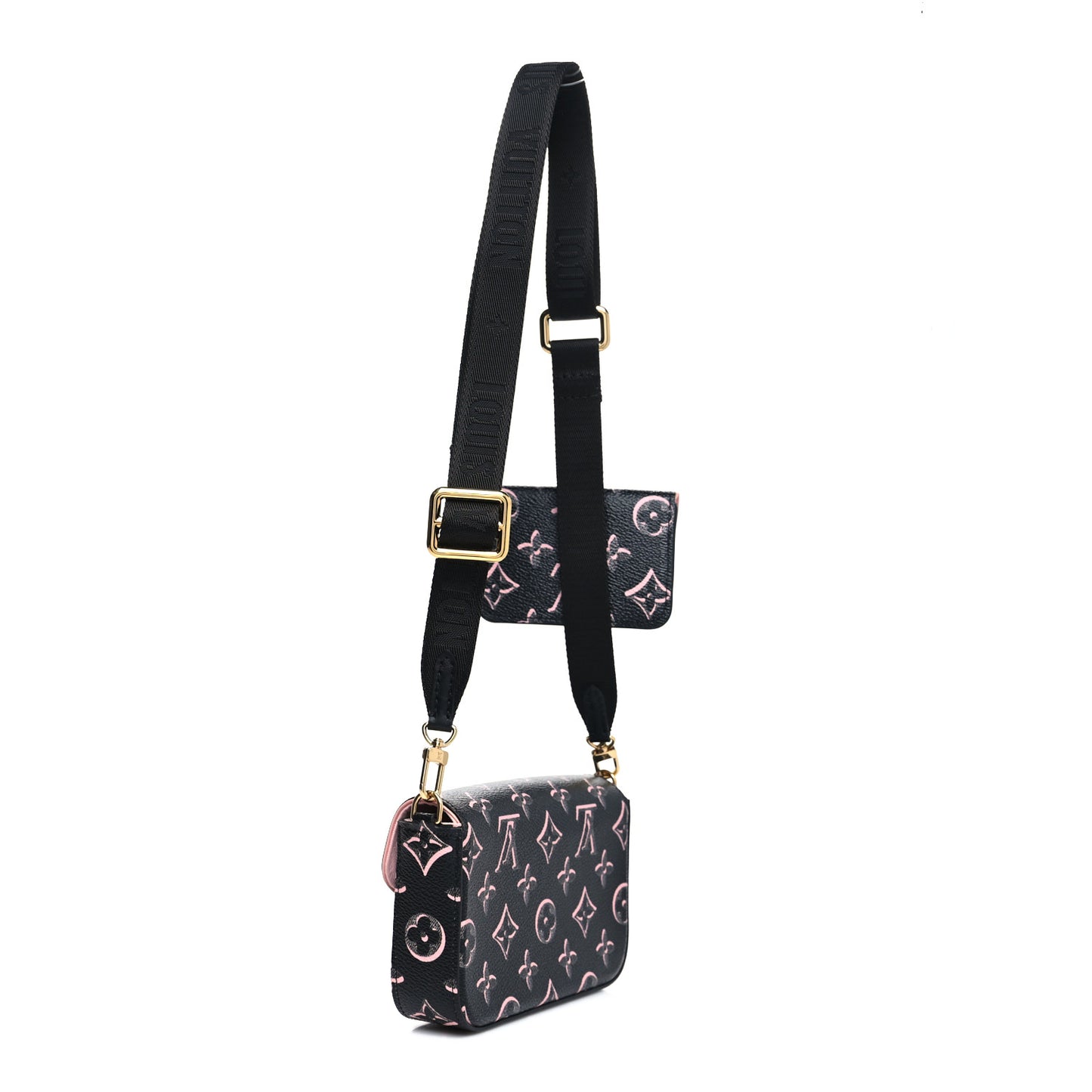 Monogram Fall For You Felicie Strap & Go Black
