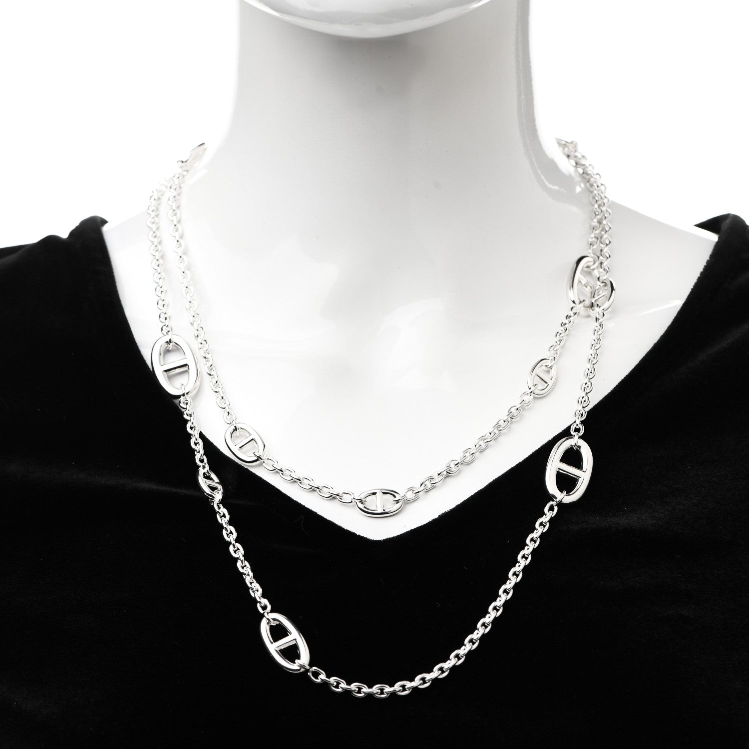 Hermes Sterling Silver Farandole Necklace 120 2 of 5