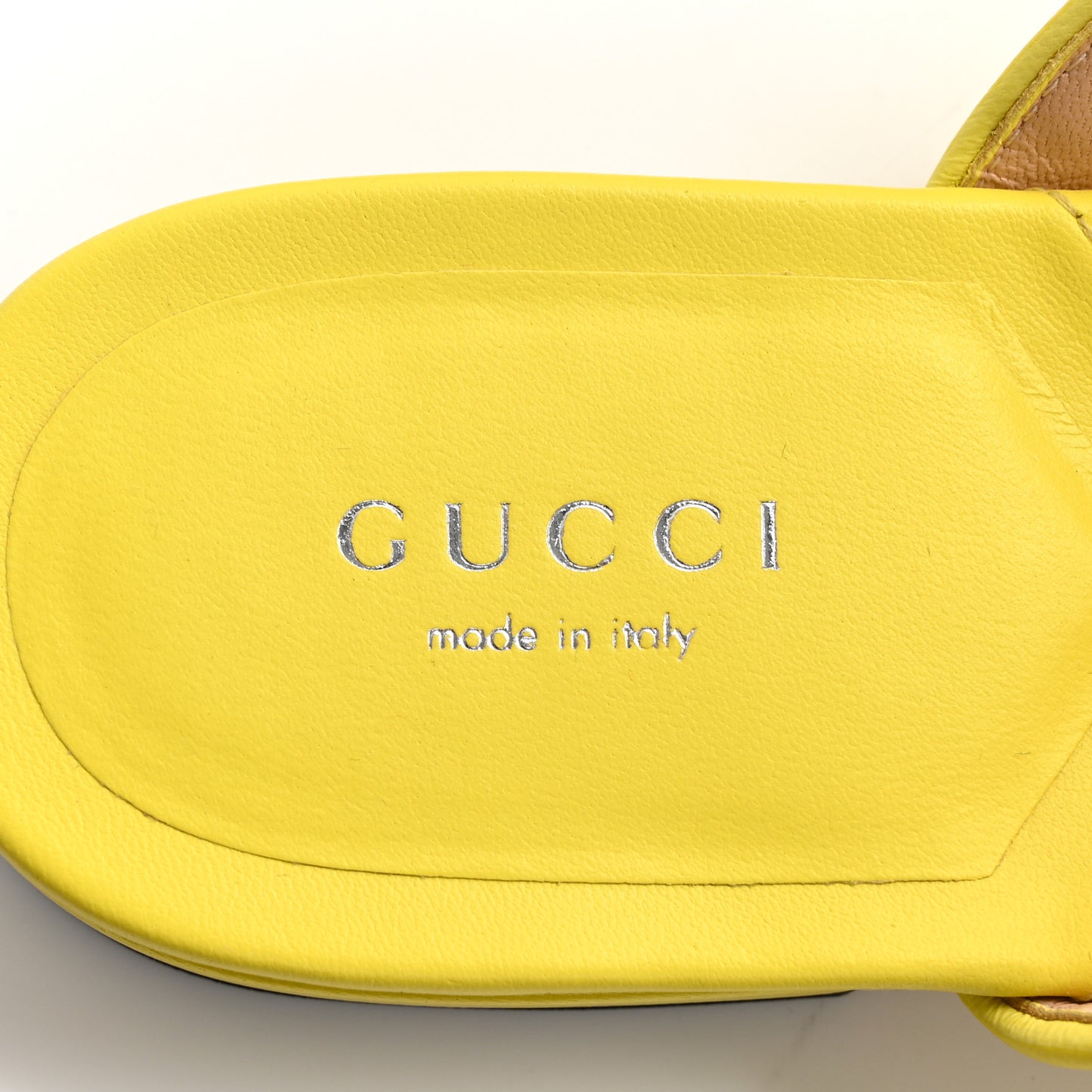 Nappa Charlotte Double G Marmont Thong Sandals 39 Banana
