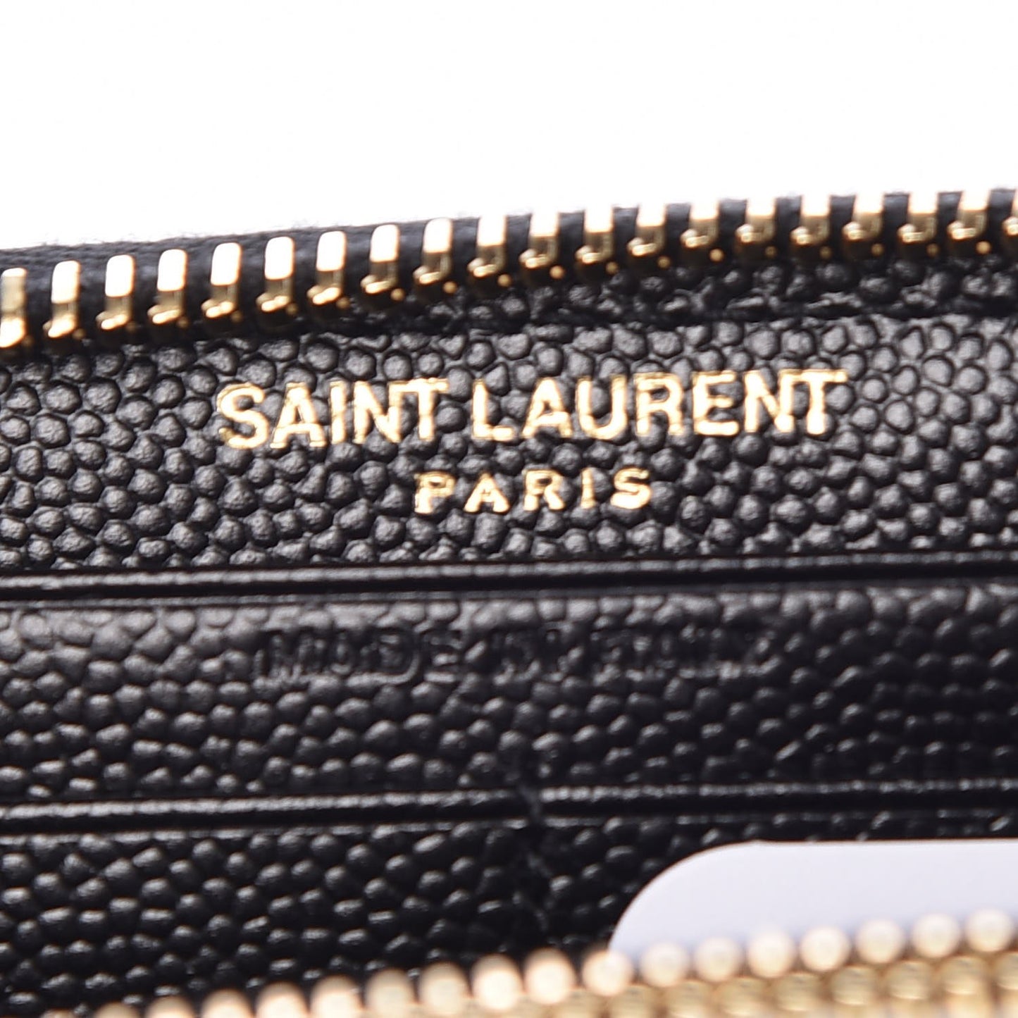 Grain De Poudre Matelasse Chevron Monogram Zip Around Wallet Black
