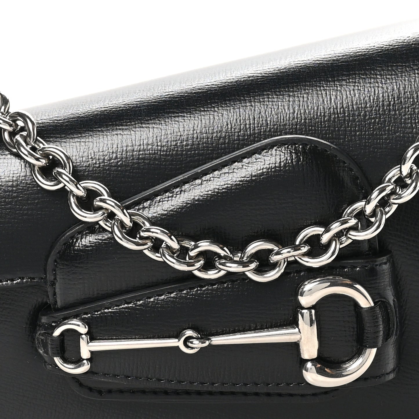 Demetra Mini Horsebit 1955 Asymmetric Shoulder Bag Black