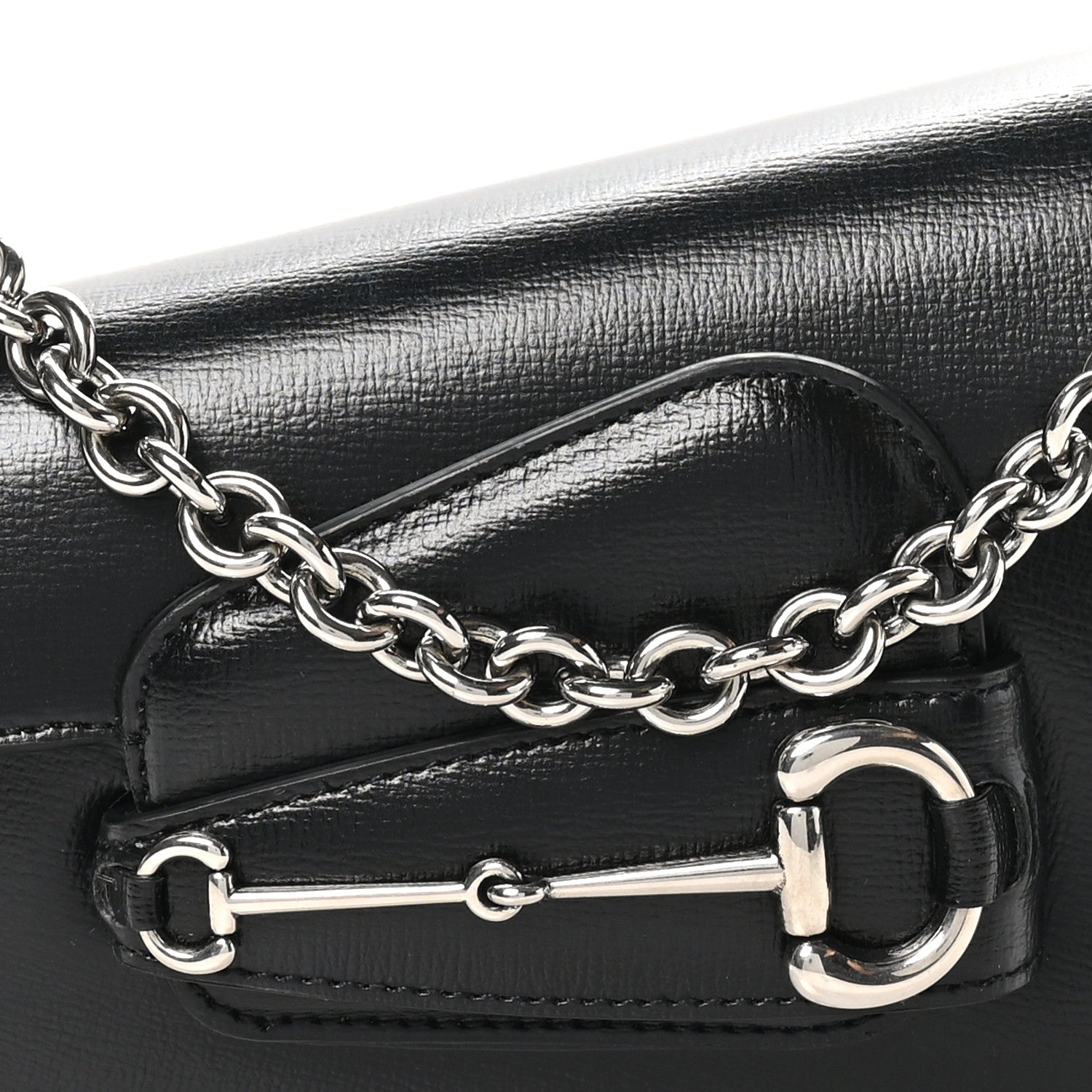 Gucci Demetra Mini Horsebit 1955 Asymmetric Shoulder Bag Black 8 of 10