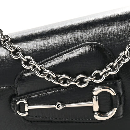 Gucci Demetra Mini Horsebit 1955 Asymmetric Shoulder Bag Black 8 of 10