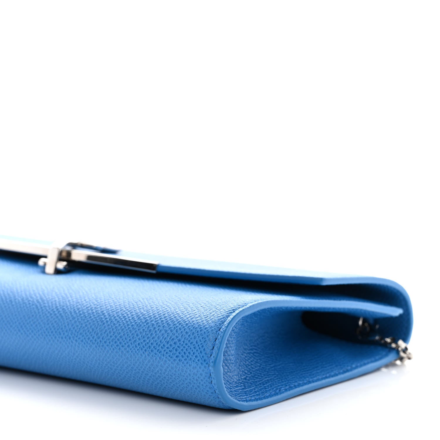 Salvatore Ferragamo Hammered Calfskin Mini Gancini Icona Bag Blue 4 of 10