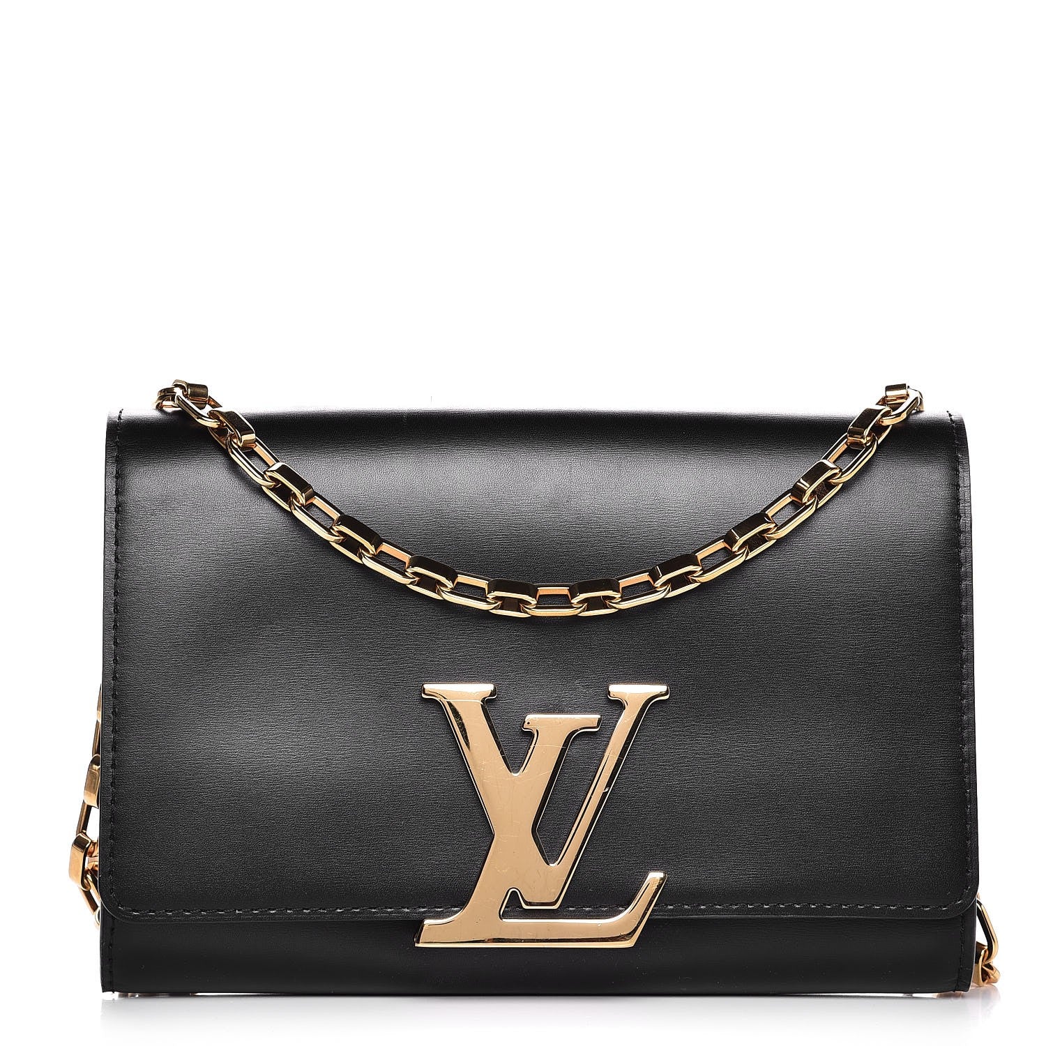 Louis Vuitton Calfskin Chain Louise GM Black 1 of 7
