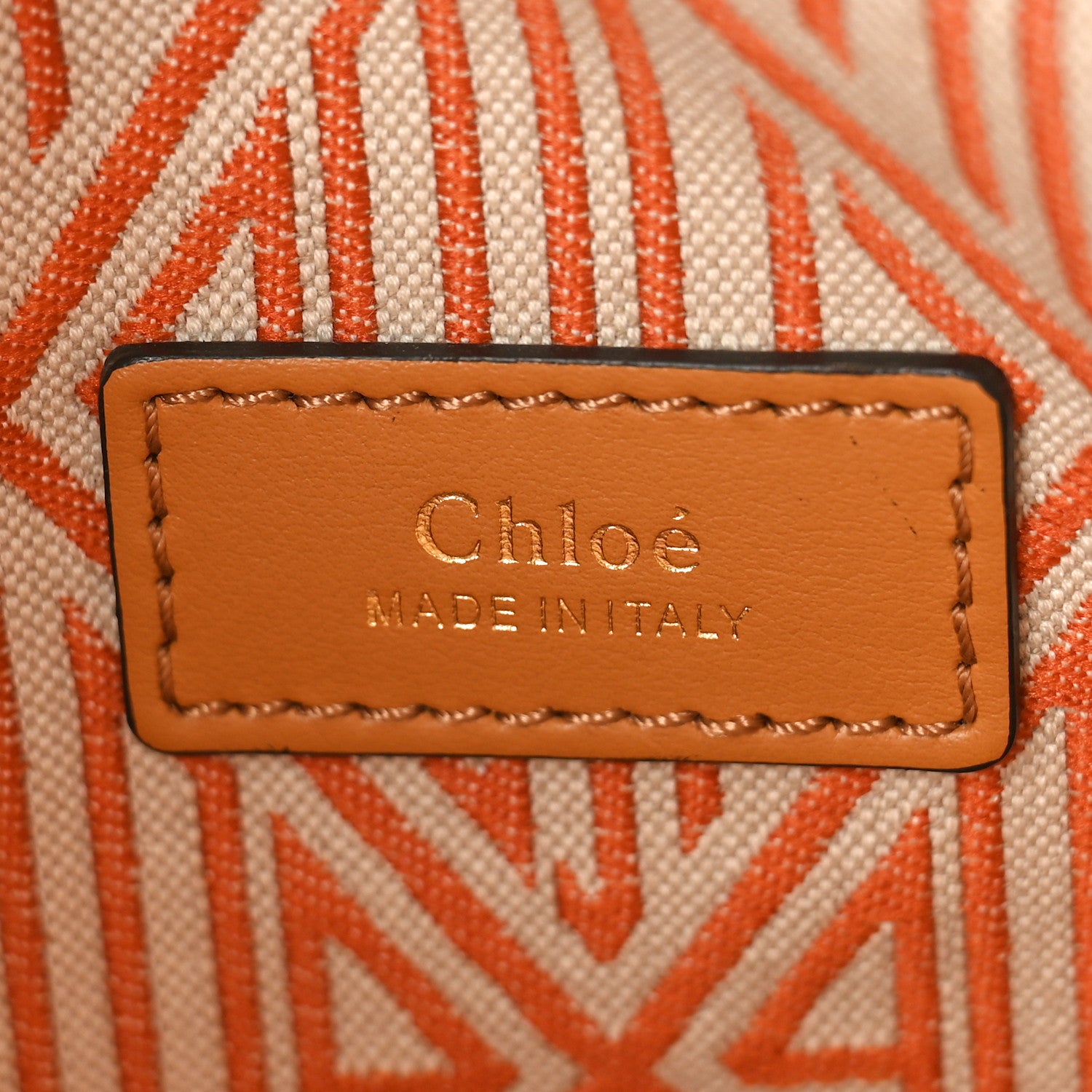 Chloe Calfskin Crocodile Embossed Small Daria Autumnal Brown 6 of 10