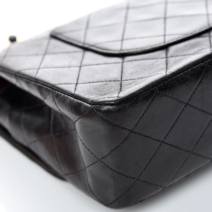 Chanel Lambskin Quilted Medium Double Flap Black 16 of 16