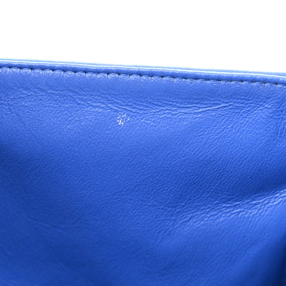 Chanel Patent Quilted Jumbo Double Flap Blue 11 of 11