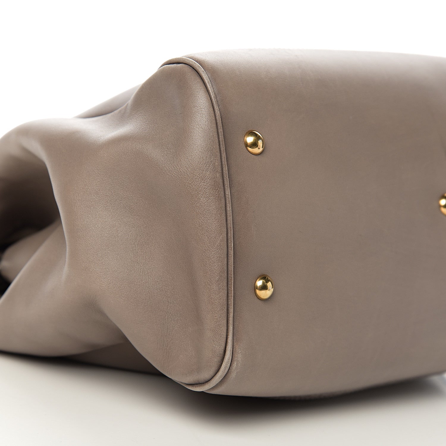Gucci Calfskin Duilio Brogue Top Handle Bag Grey 13 of 17