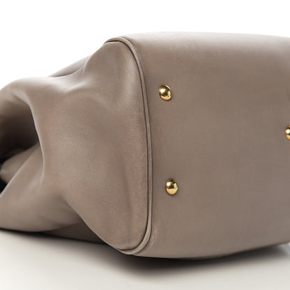 Gucci Calfskin Duilio Brogue Top Handle Bag Grey 13 of 17