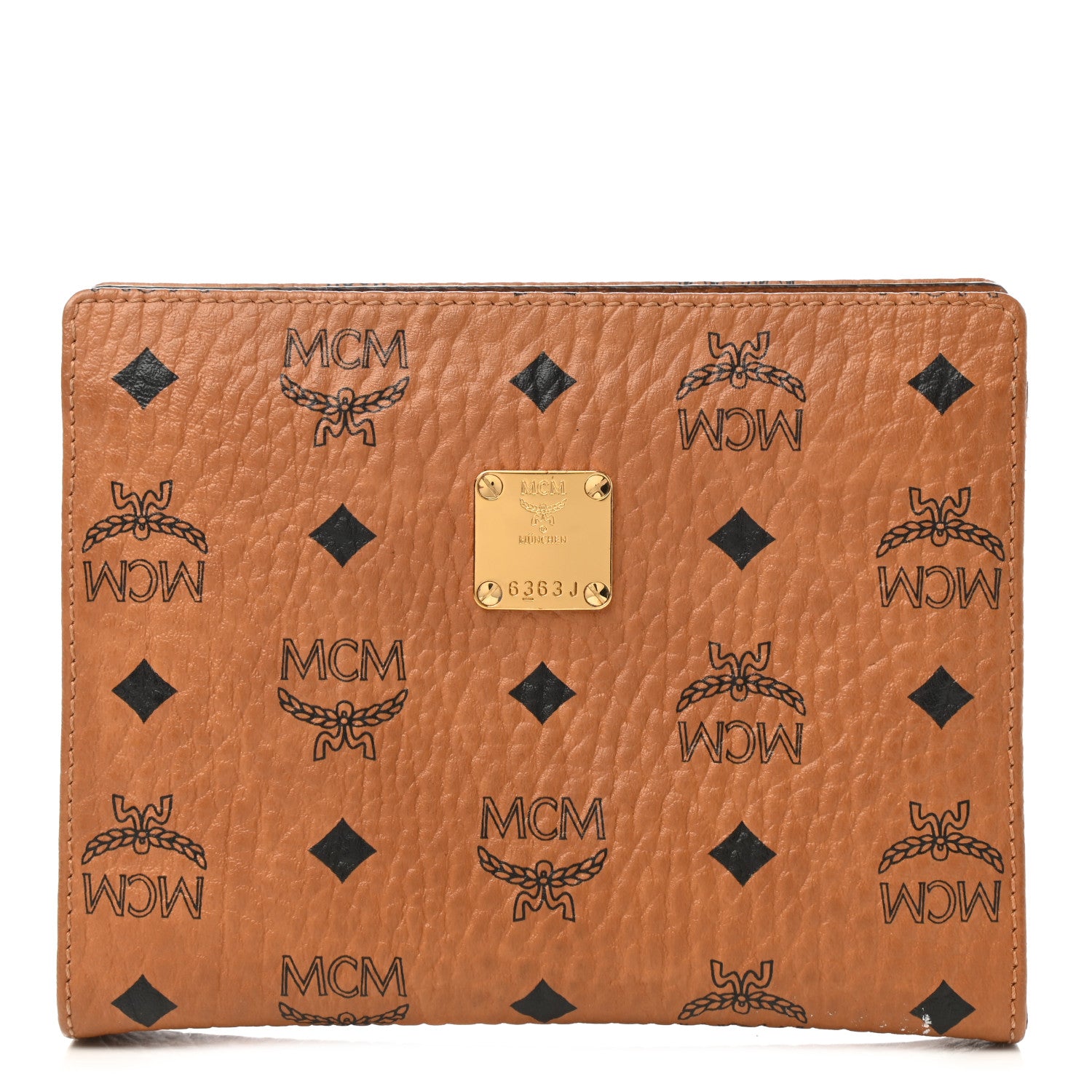MCM Visetos Small Zip Pouch Cognac 1 of 10