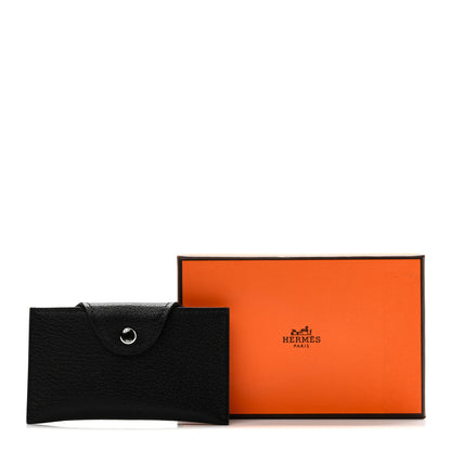 Hermes Chevre Chamkila Iliade Card Holder Black 9 of 9