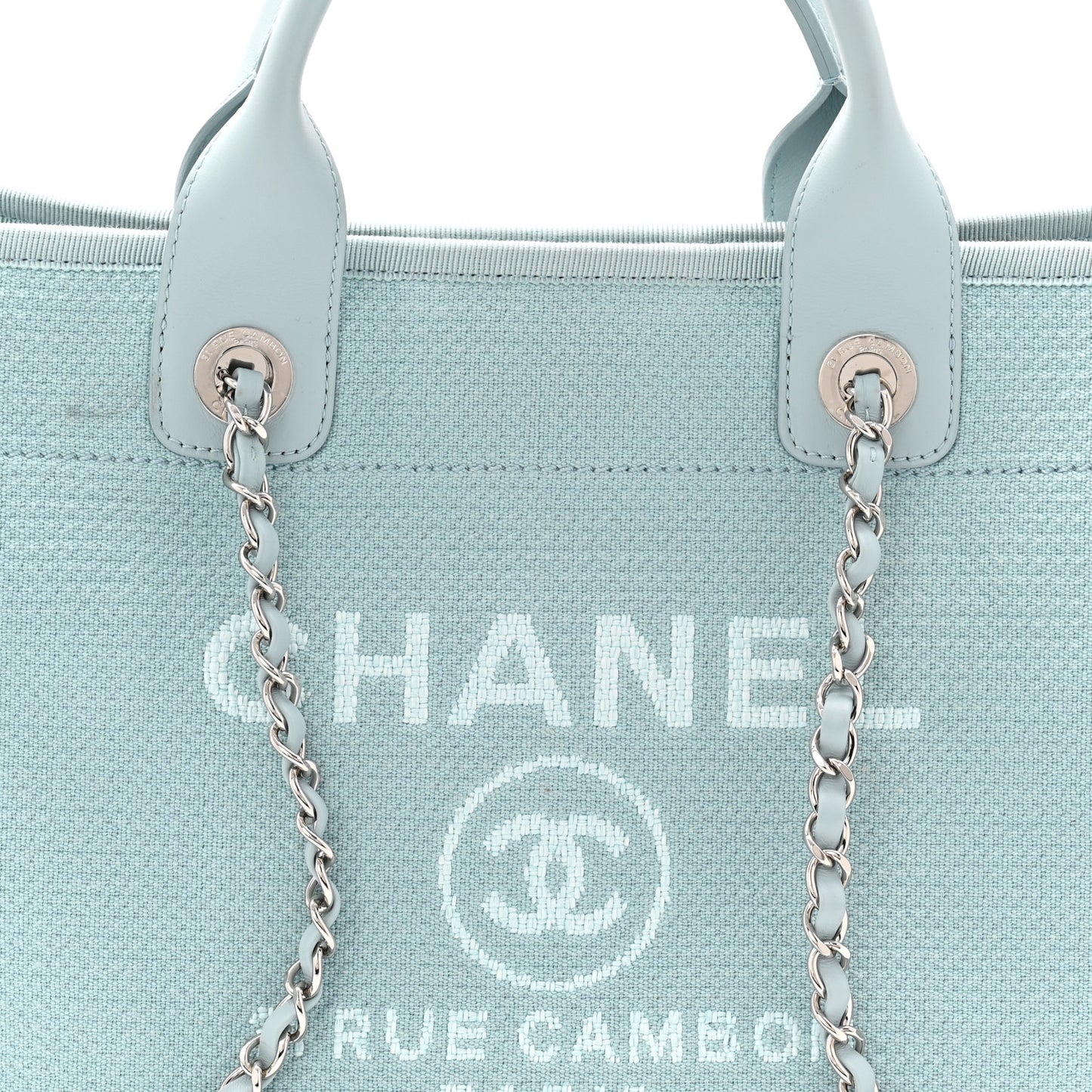 Mixed Fibers Small Deauville Tote Light Blue