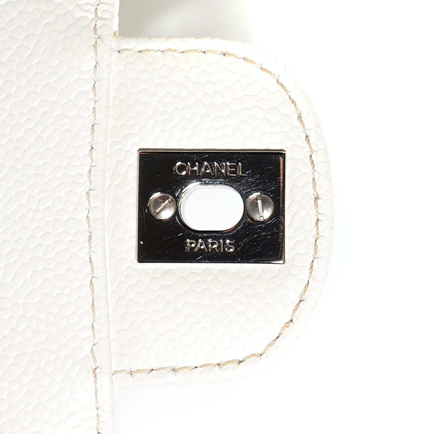 Chanel Caviar Quilted East West Flap White 8 of 8
