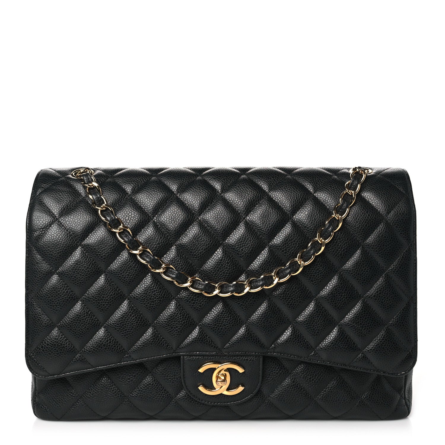 Chanel Caviar Quilted Maxi Double Flap Black 1 of 11