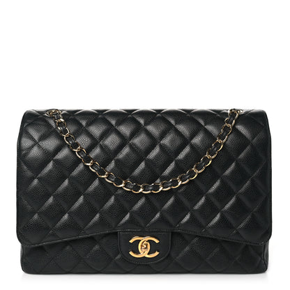 Chanel Caviar Quilted Maxi Double Flap Black 1 of 11