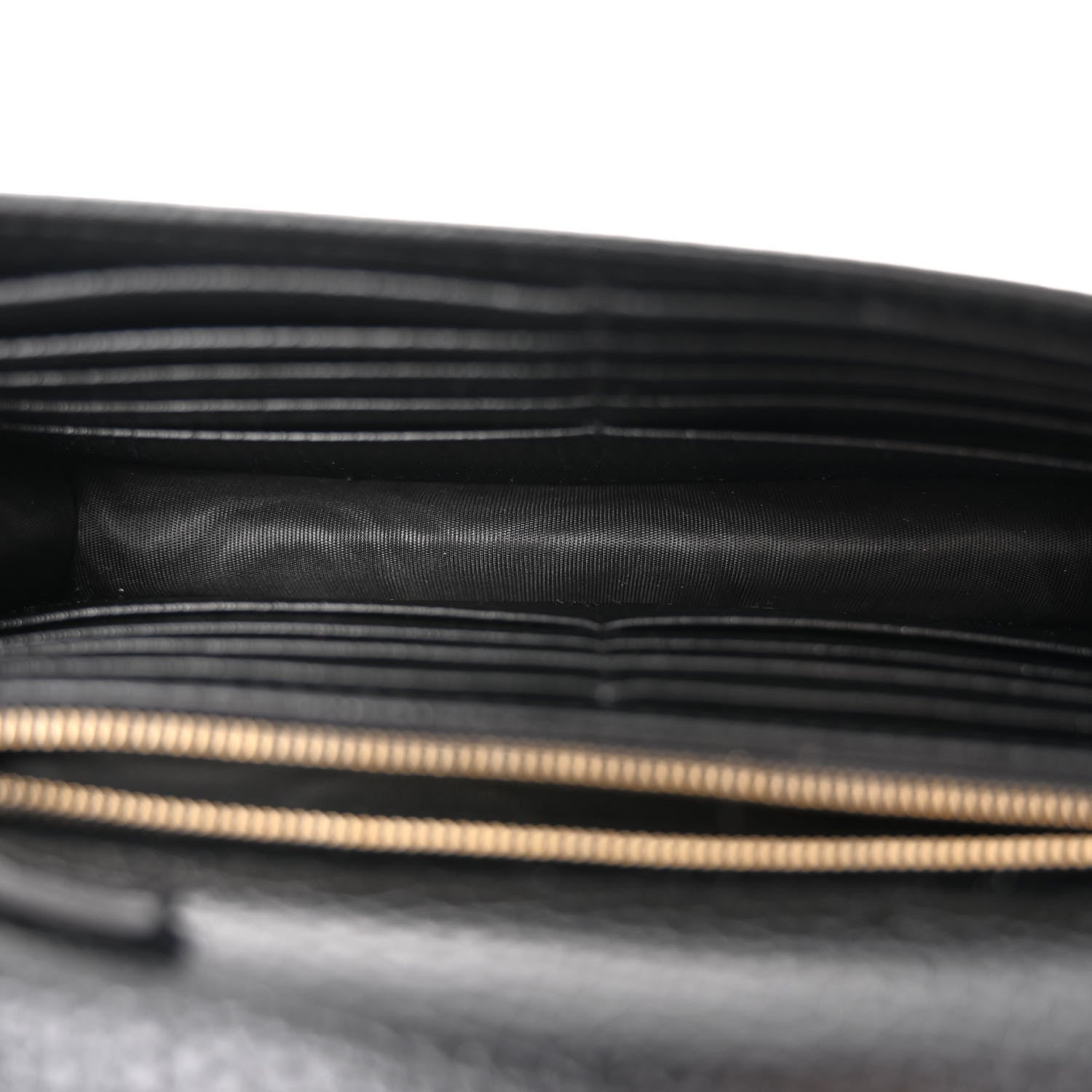 Gucci Dollar Calfskin Interlocking G Chain Wallet Black 6 of 10