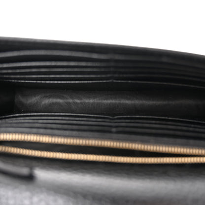 Gucci Dollar Calfskin Interlocking G Chain Wallet Black 6 of 10