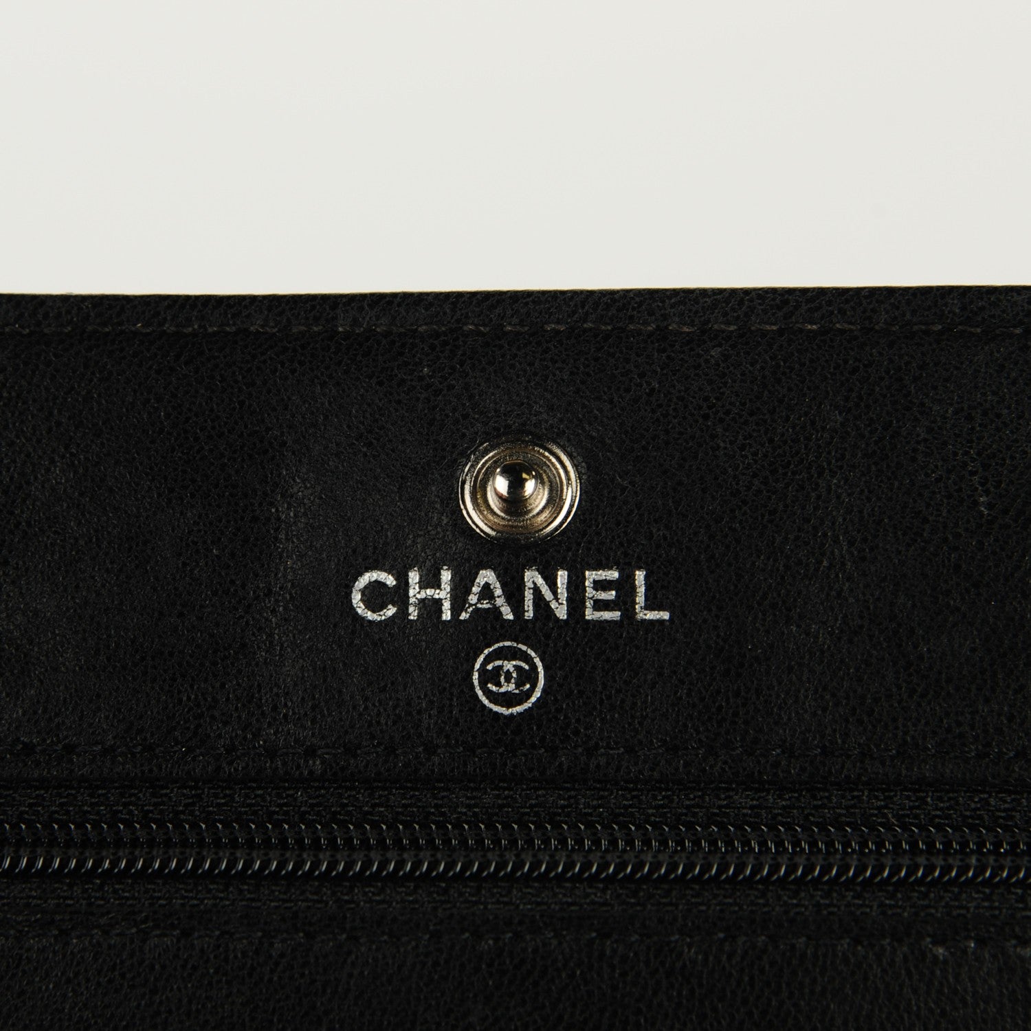 Chanel Lambskin Quilted Wallet On Chain WOC Black 9 of 14