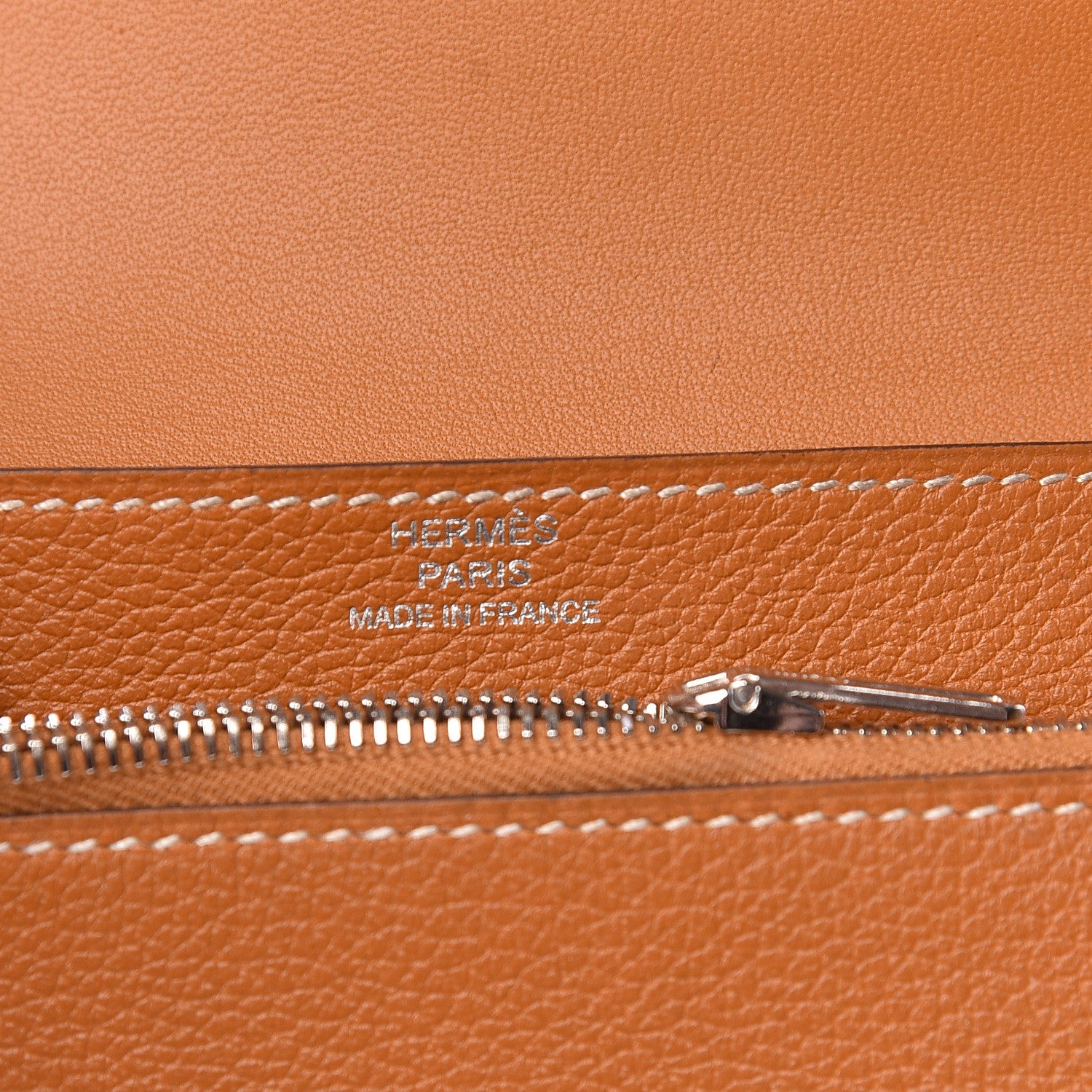 Hermes Evercolor Dogon Compact Wallet Toffee 6 of 8