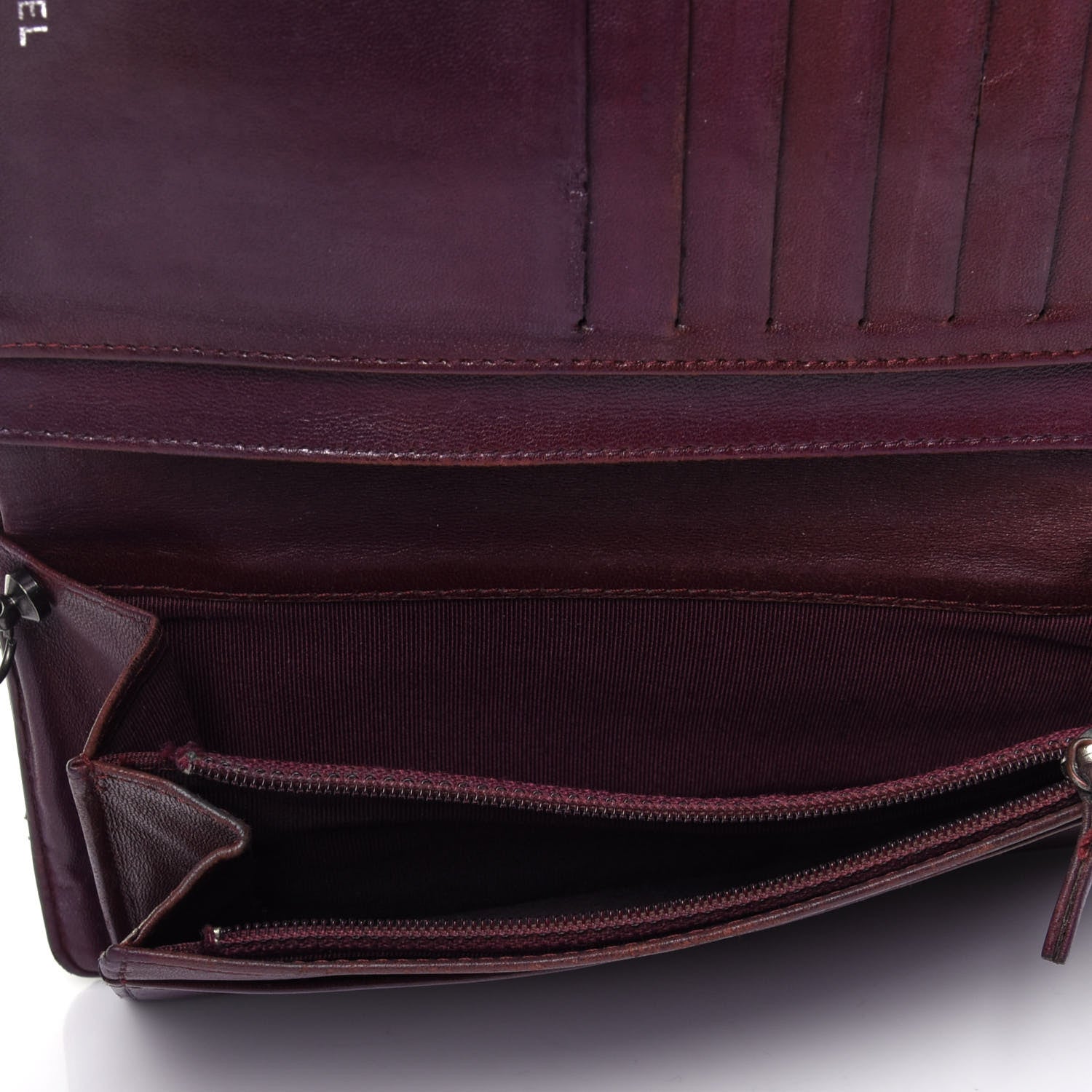 Chanel Lambskin Quilted Yen Wallet Black 6 of 13