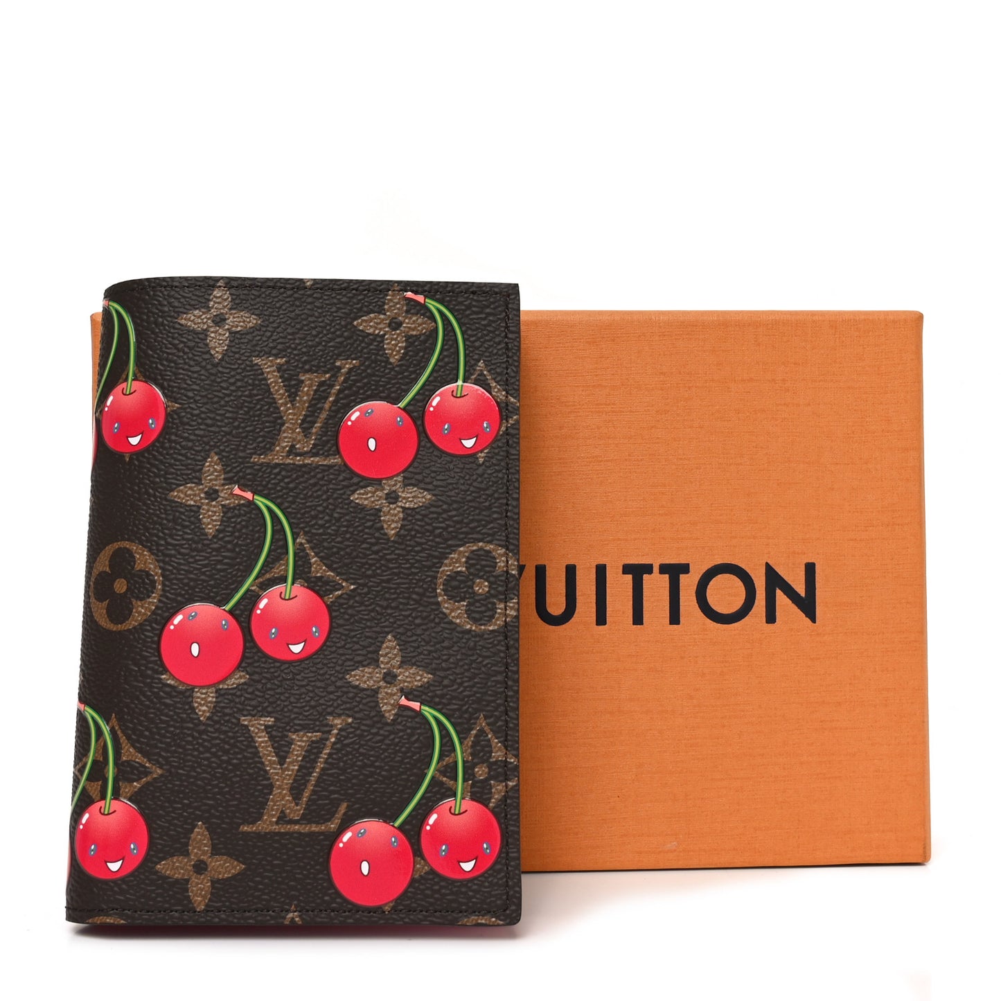 LV X TM Monogram Cerises Passport Cover