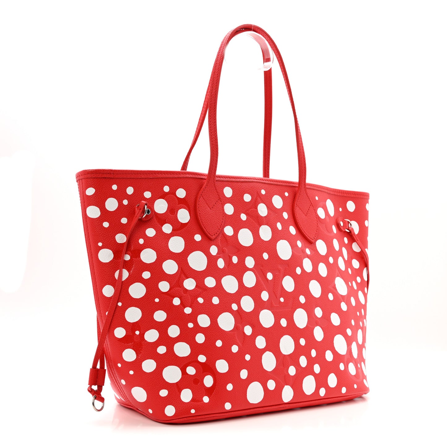LV X YK Empreinte Infinity Dots Neverfull MM Rouge White