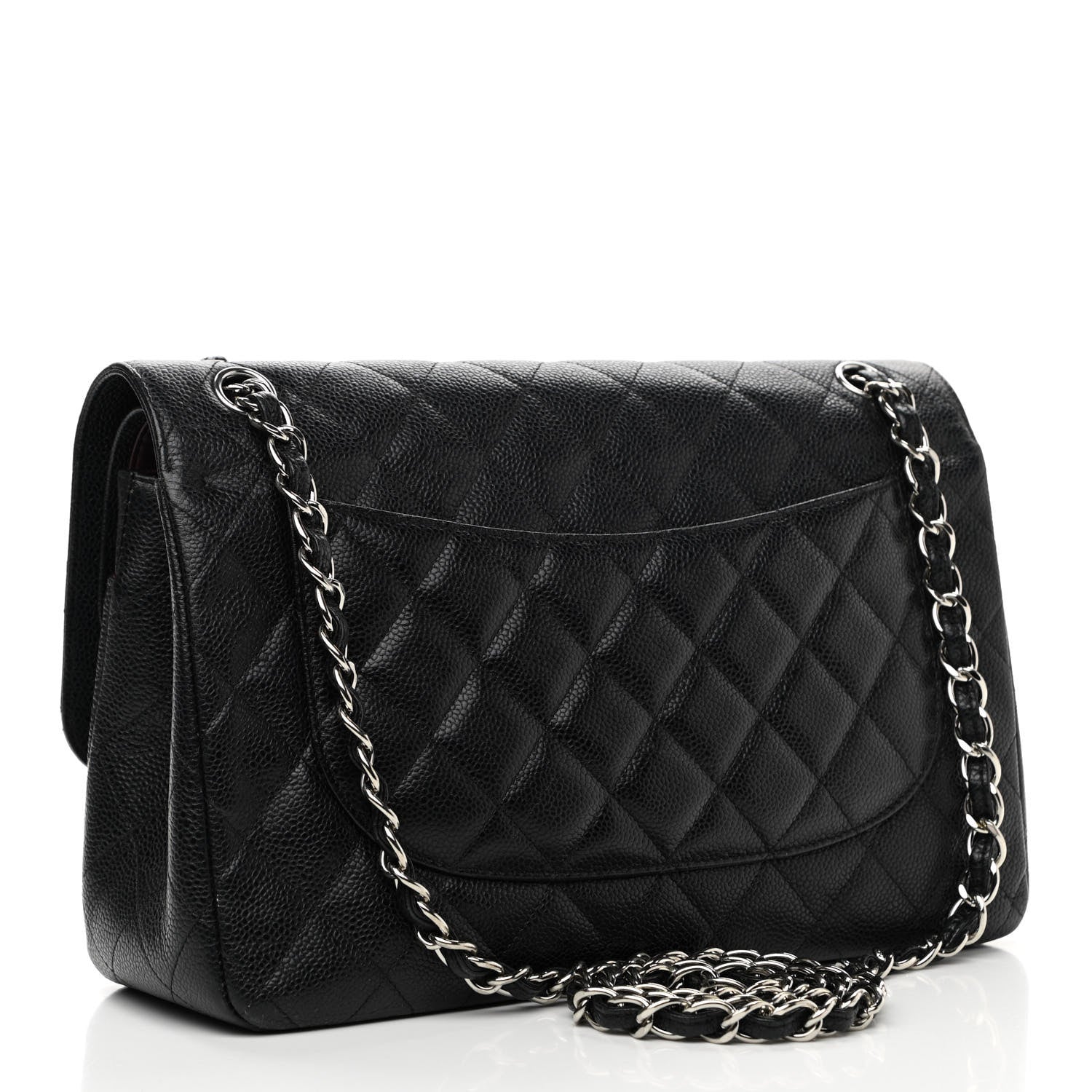 Chanel Caviar Quilted Jumbo Double Flap Black 3 of 14