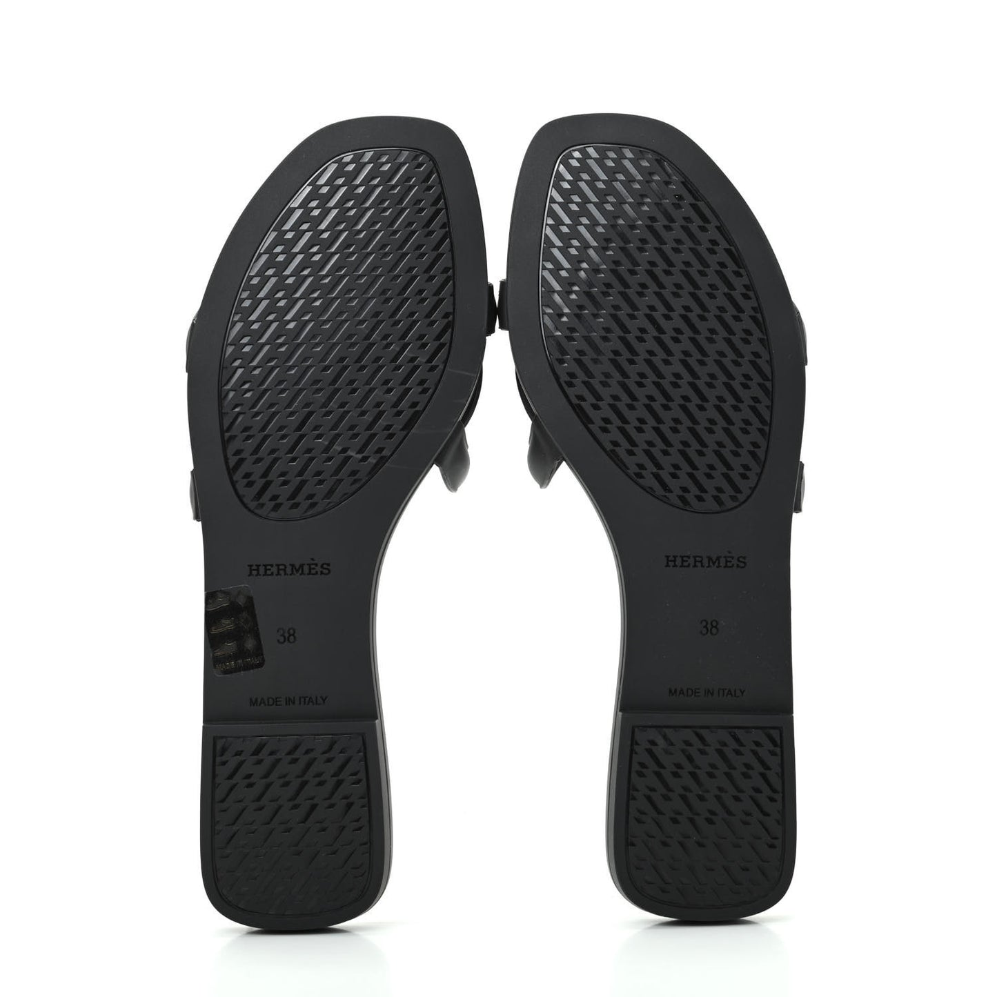 Rubber Aloha Sandals 38 Black