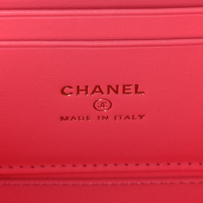 Chanel Shiny Caviar Quilted Pick Me Up Vanity Case Pink 7 of 14