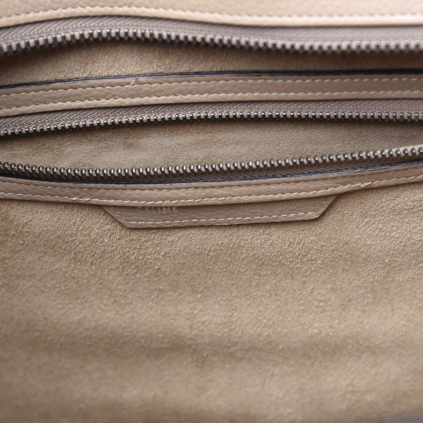 Drummed Calfskin Mini Luggage Dune