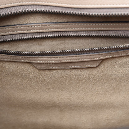Celine Drummed Calfskin Mini Luggage Dune 6 of 11