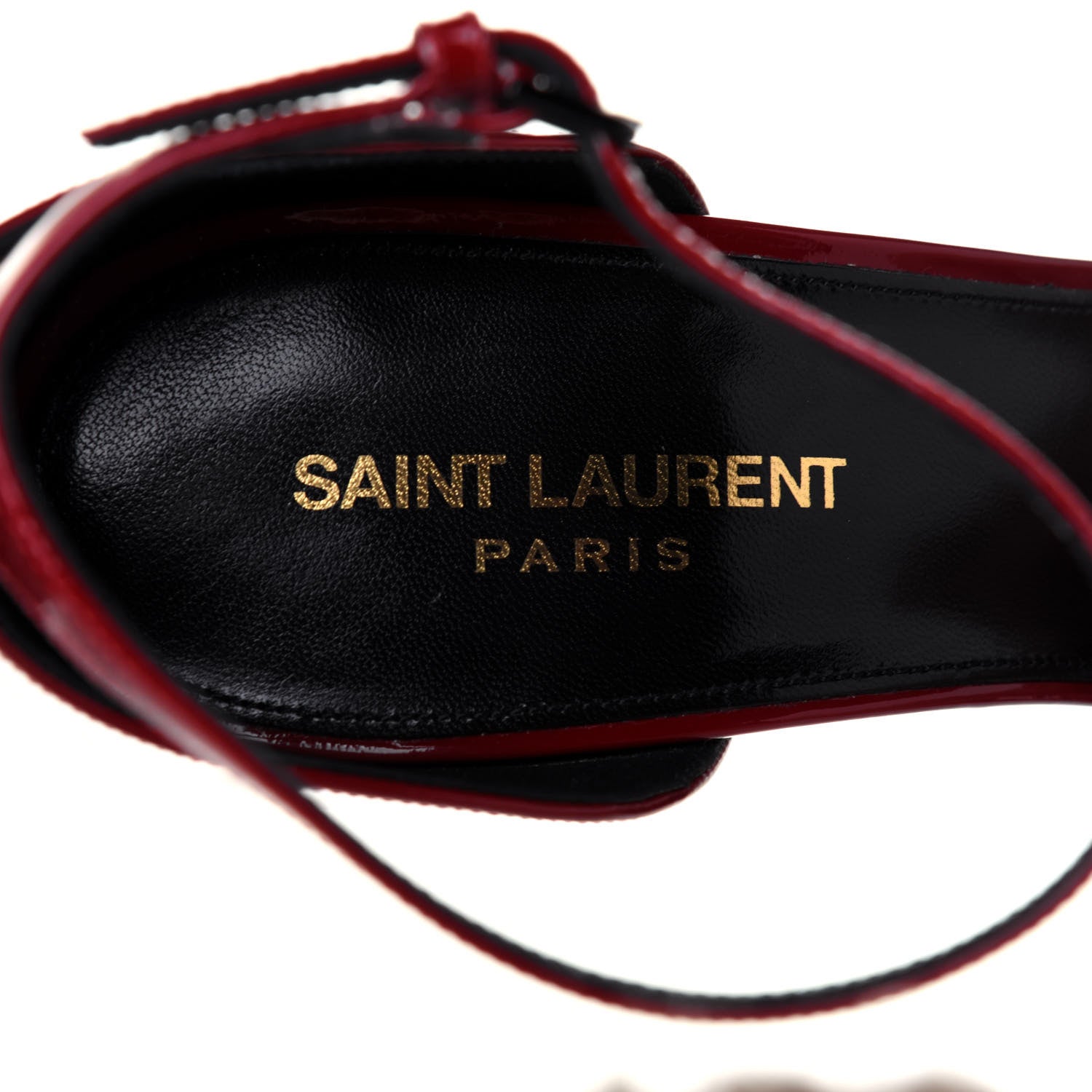 Saint Laurent Patent Opyum 110 Sandals 41 Hot Red 7 of 8