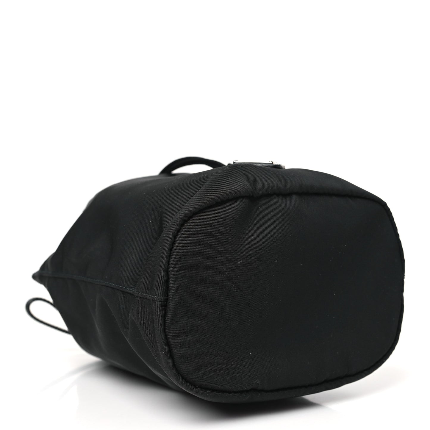 Re-Nylon Saffiano Bucket Wristlet Black