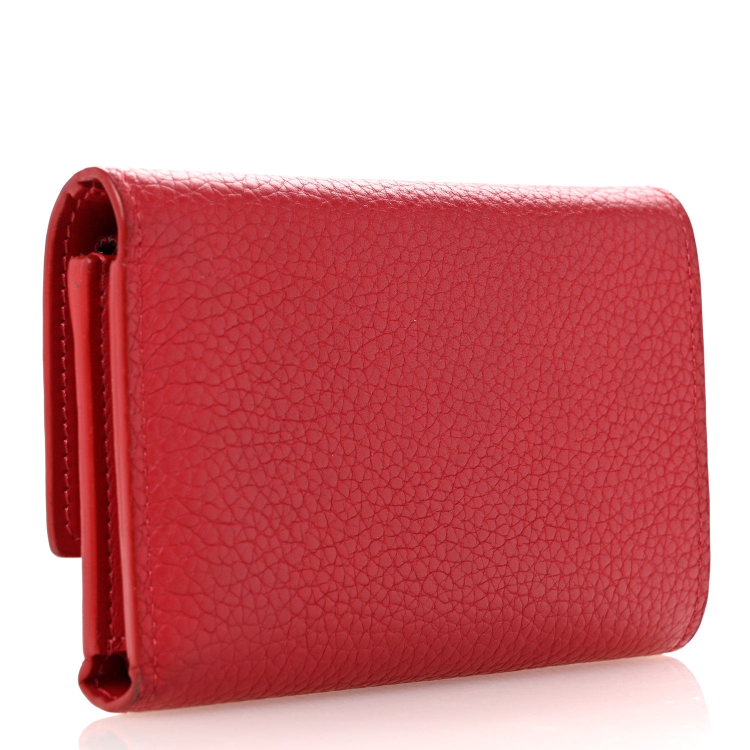 Louis Vuitton Taurillon Capucines Compact Wallet Rubis 3 of 8
