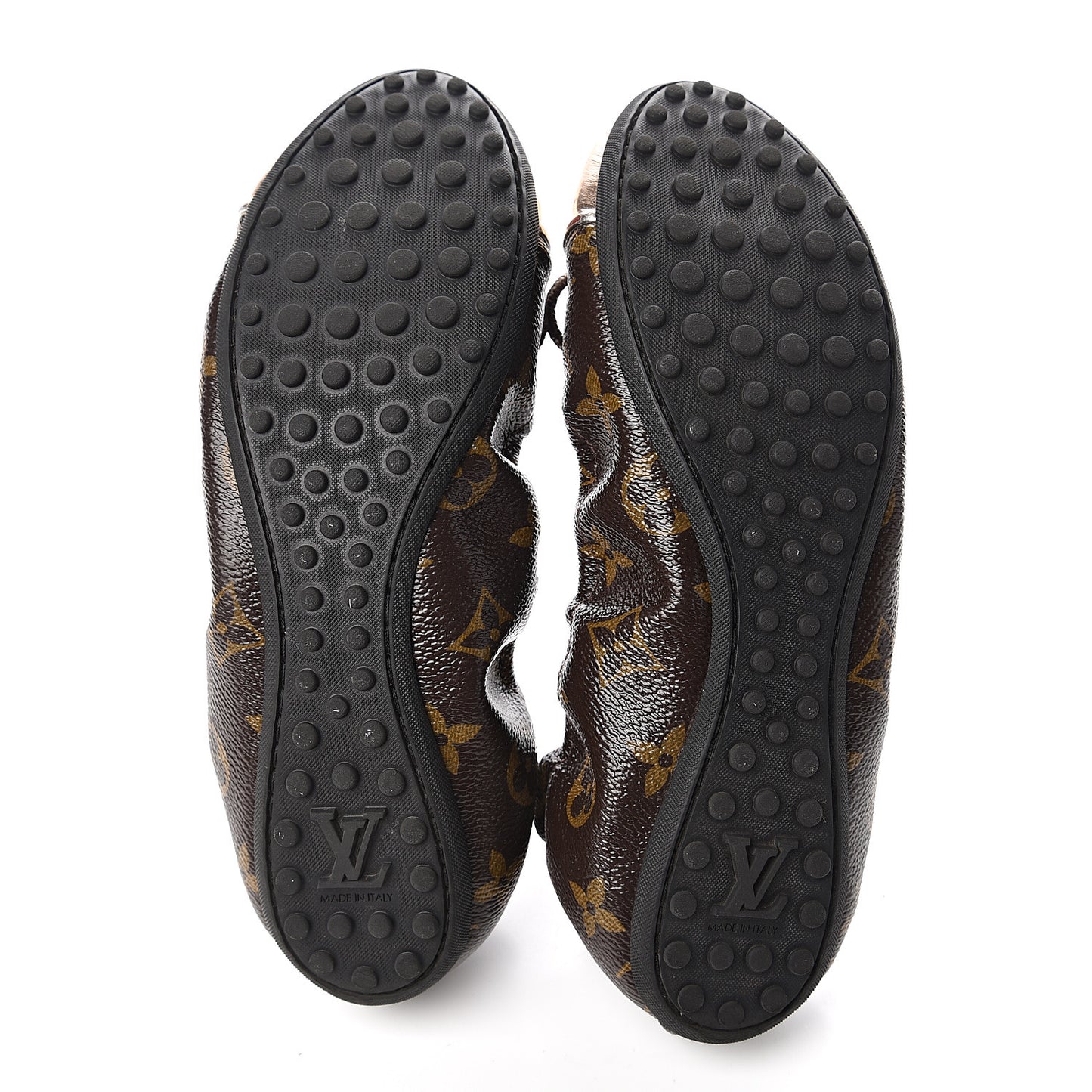 Monogram Flirty Ballet Flats 36 Gold