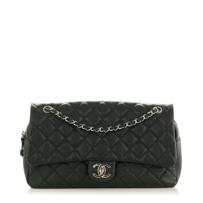 Chanel Caviar Quilted Jumbo Easy Flap Black 1 of 9