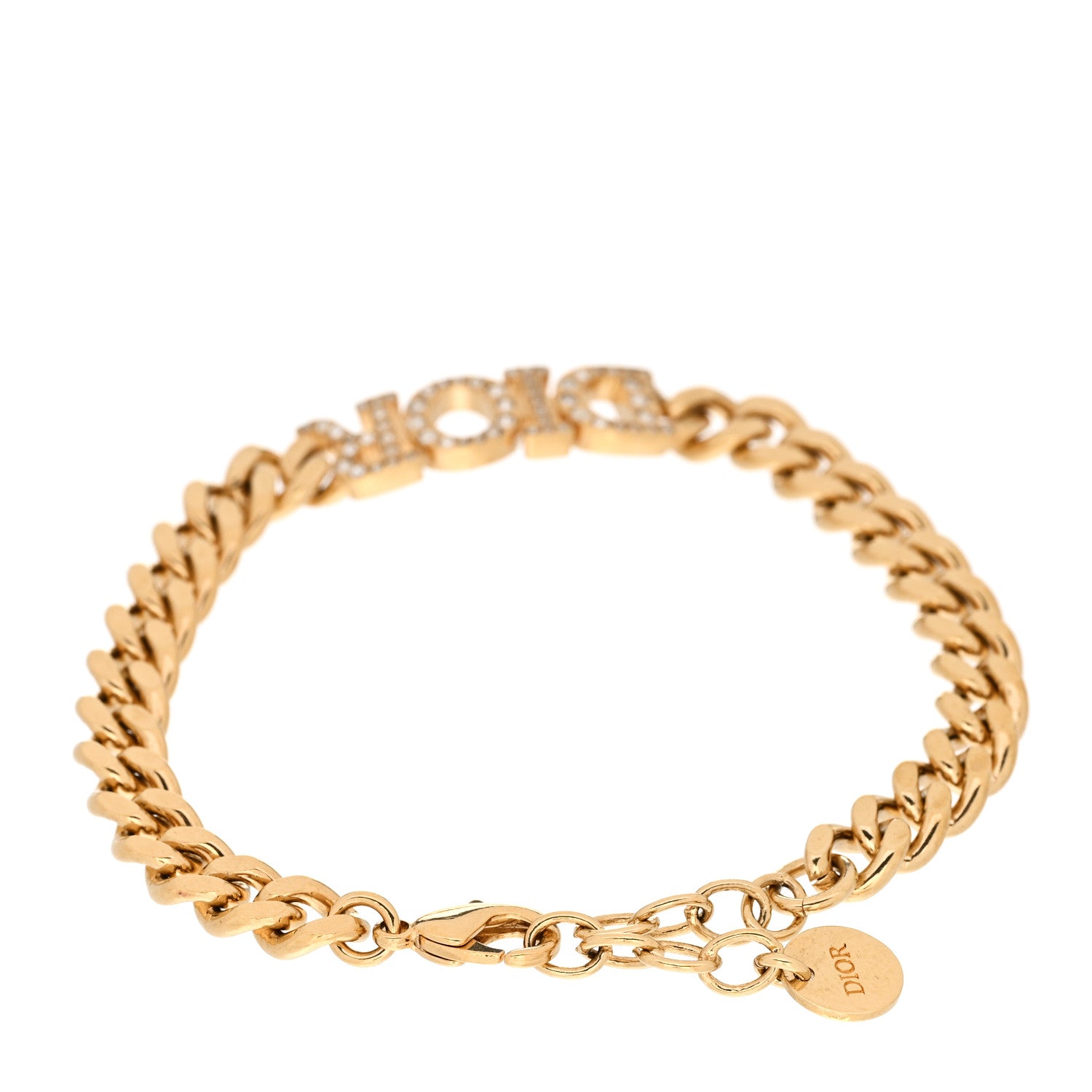 Christian Dior Metal Crystal Dio(r)evolution Bracelet Gold 3 of 4