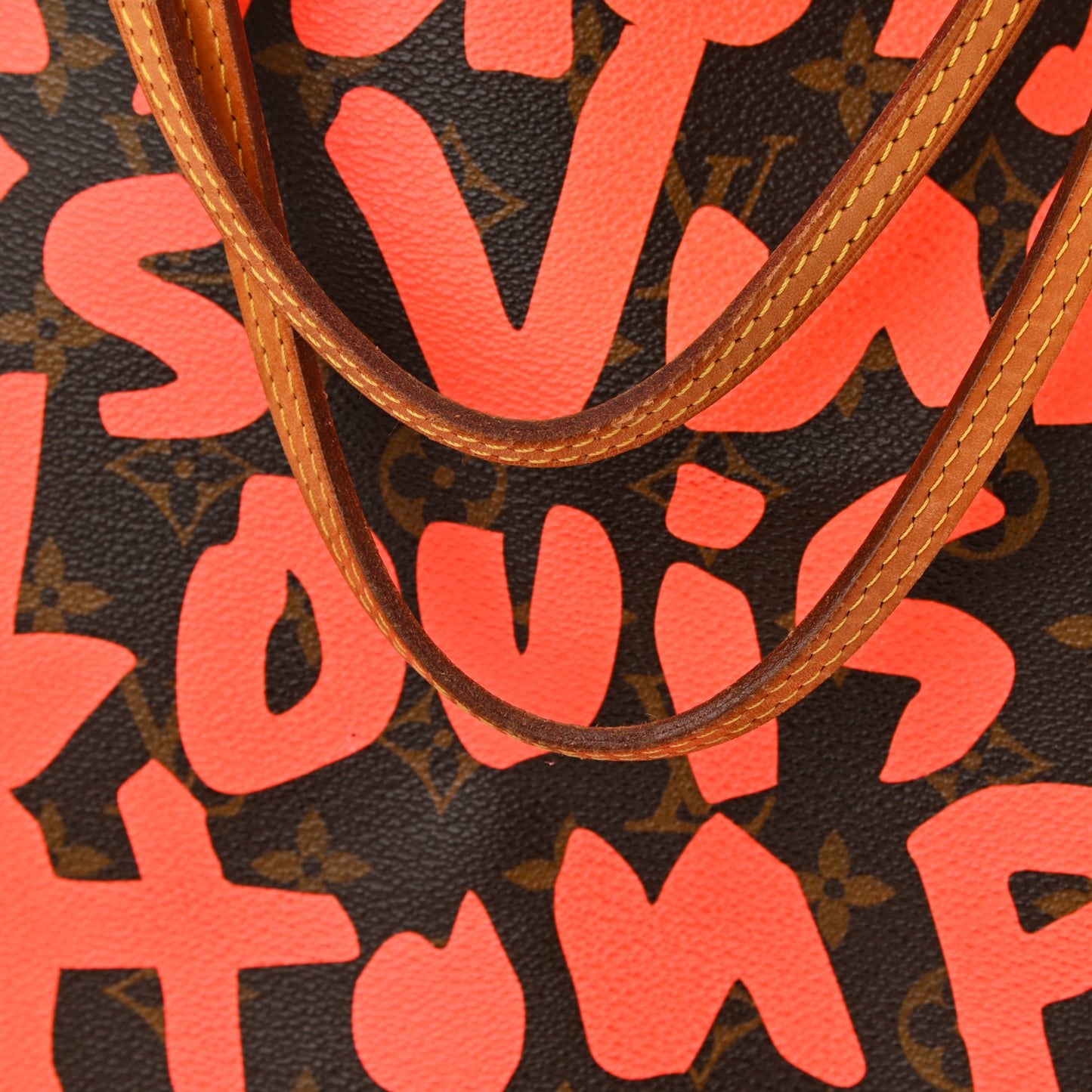 Monogram Graffiti Neverfull GM Orange