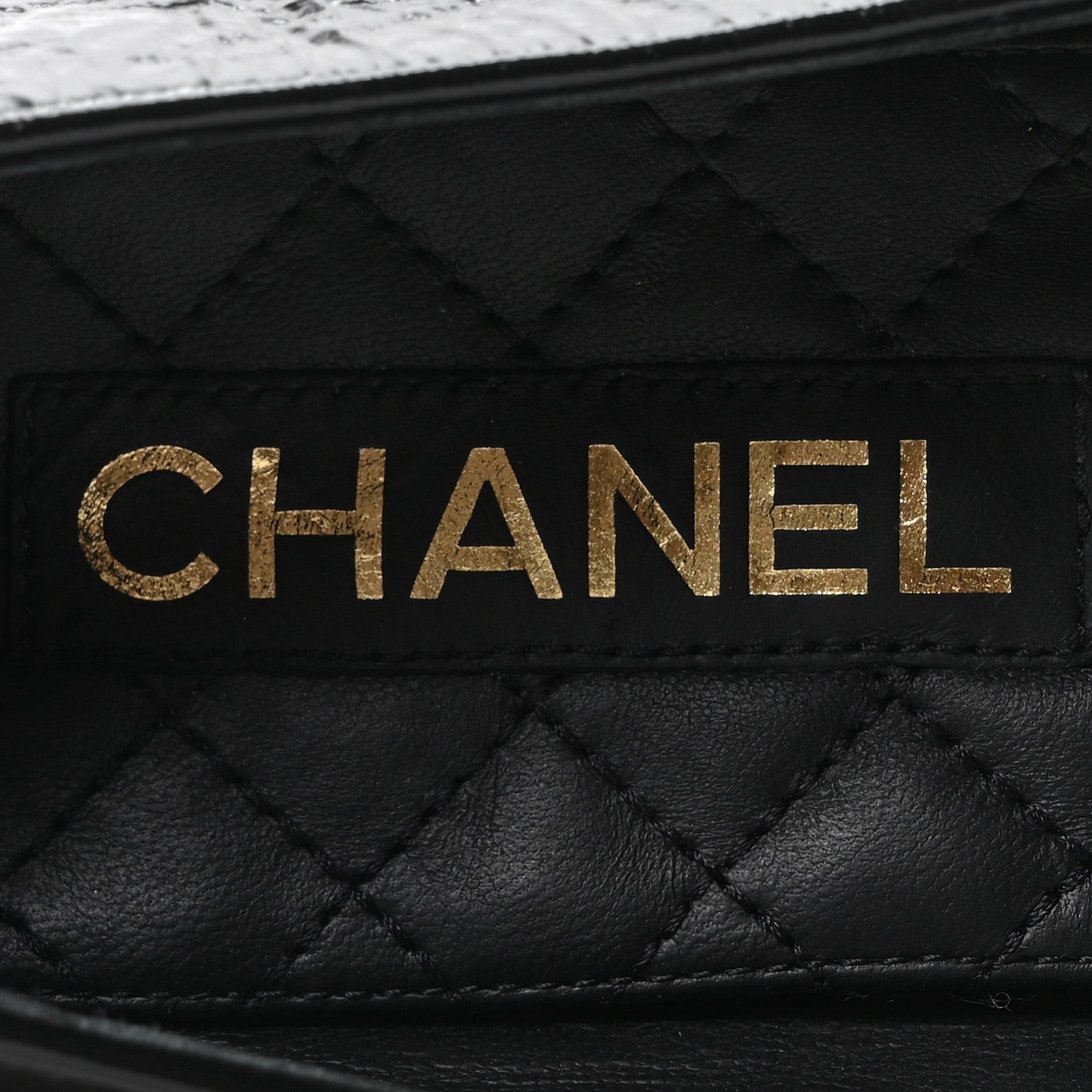 Chanel Shiny Lambskin Pearl Cap Toe Ankle Chain Ballerina Flats 41 Black 8 of 9