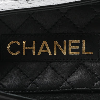 Chanel Shiny Lambskin Pearl Cap Toe Ankle Chain Ballerina Flats 41 Black 8 of 9