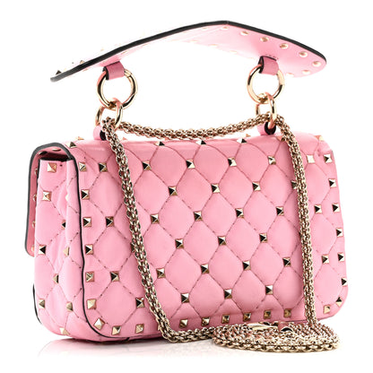 Valentino Garavani Nappa Small Rockstud Spike Shoulder Bag Giacinto 3 of 9