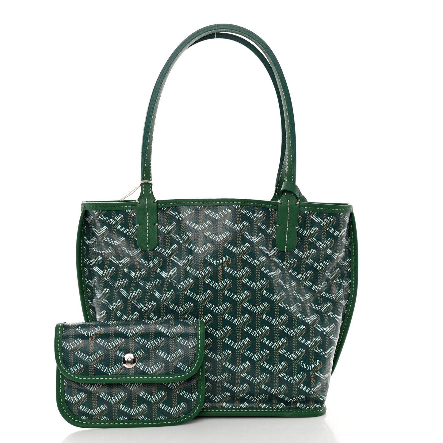 Goyardine Reversible Mini Anjou Green
