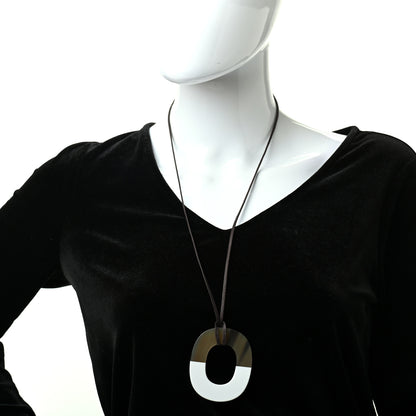 Hermes Buffalo Horn Isthme Pendant Necklace 2 of 6