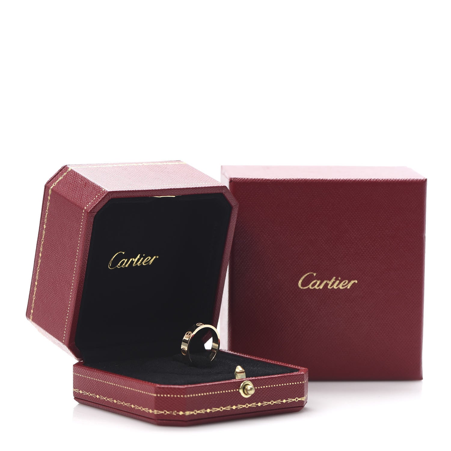 Cartier 18K Yellow Gold 3.5mm LOVE Wedding Band Ring 50 5.25 5 of 5