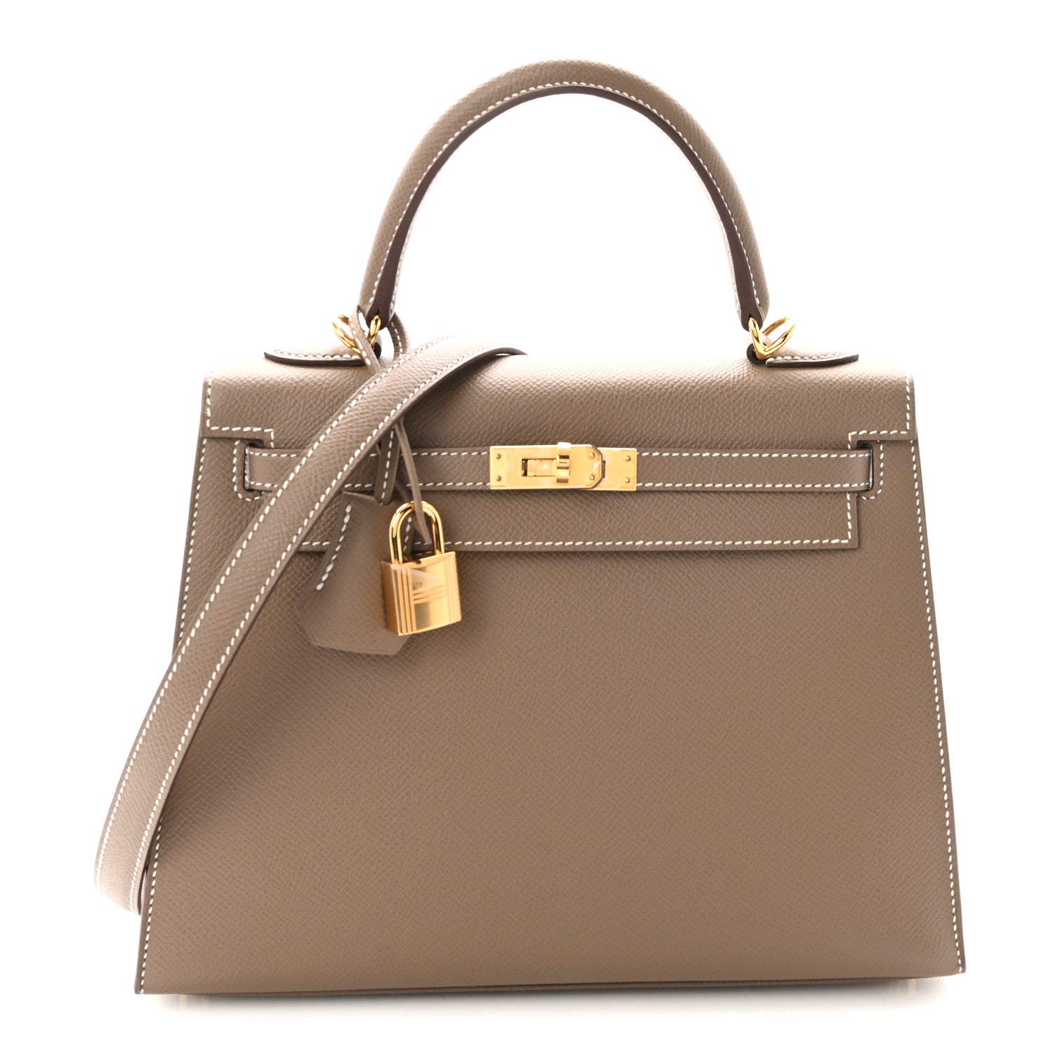 Hermes Epsom Kelly Sellier 25 Etoupe 1 of 10
