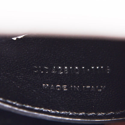 Saint Laurent Calfskin Crocodile Embossed Medium College Monogram Satchel Gray 9 of 15