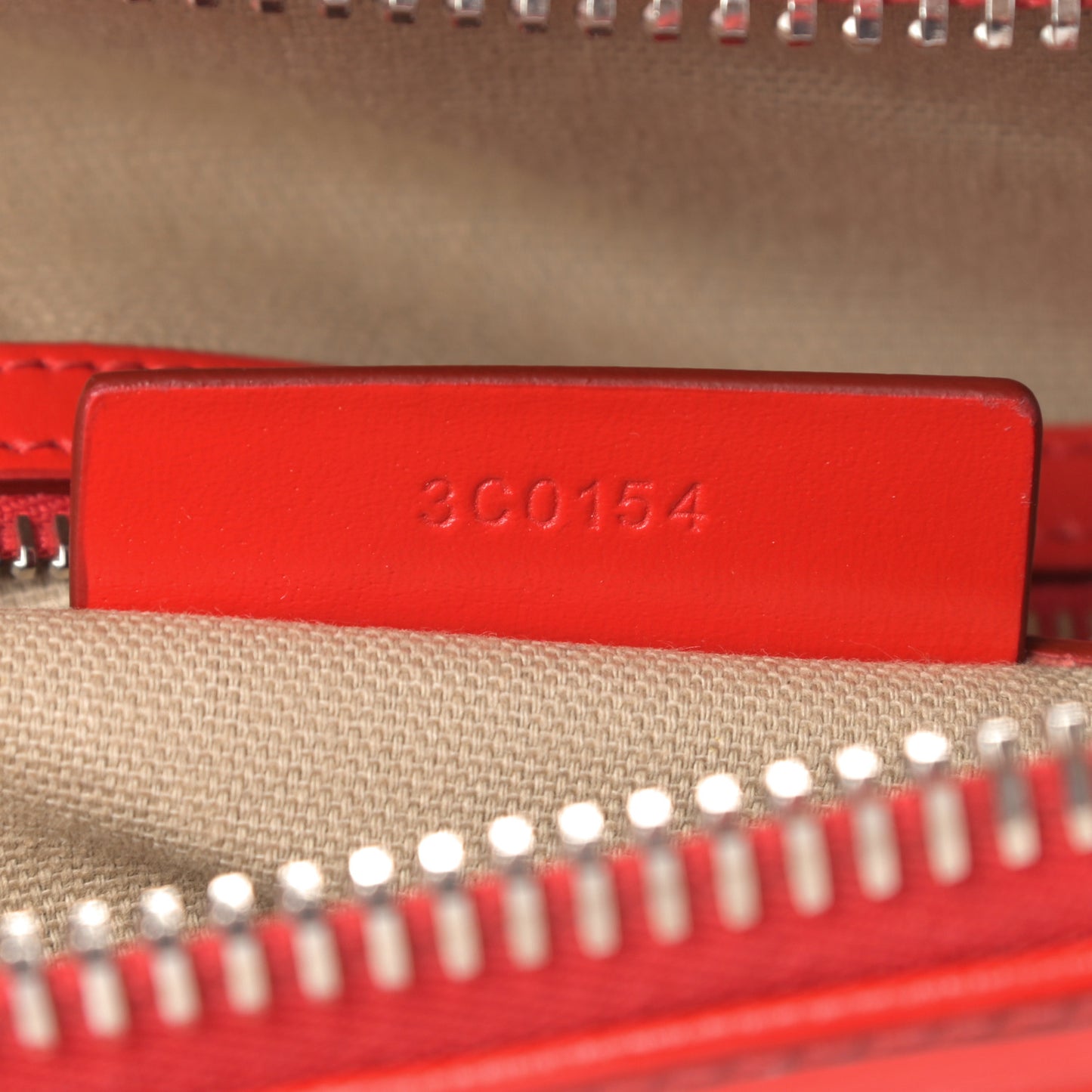 Shiny Lord Calfskin Small Antigona Medium Red