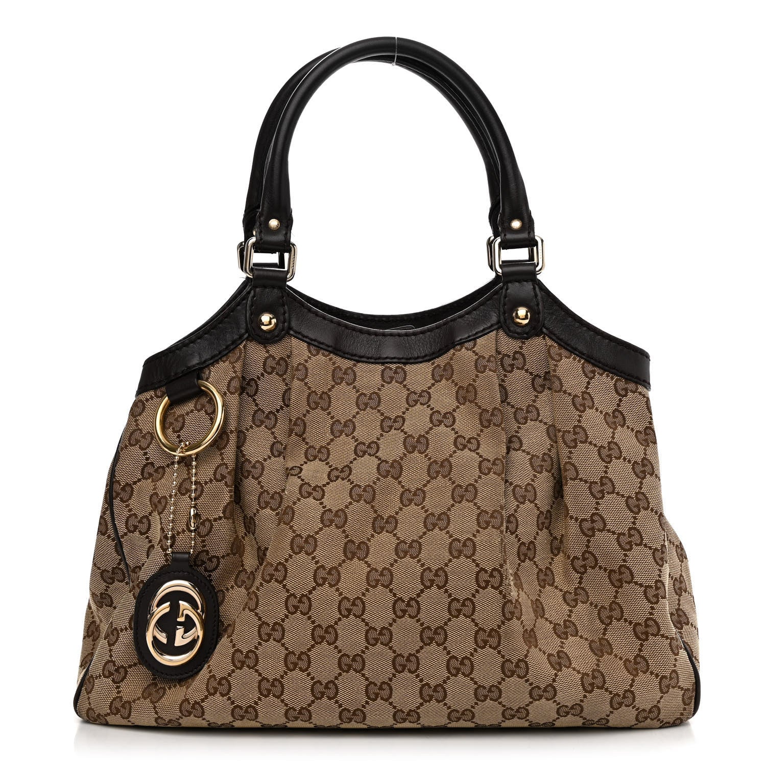 Gucci Monogram Medium Sukey Tote Dark Brown 1 of 15